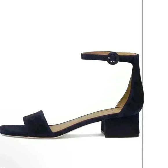 Bernardo Jalena Heeled Navy Blue Suede Sandal Womens Size 8.5 - Picture 2 of 11